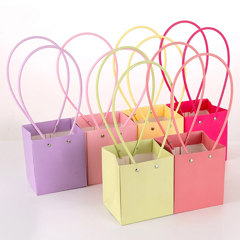 Florist Supply House - Подарочные пакеты из крафт-бумаги с цветами,