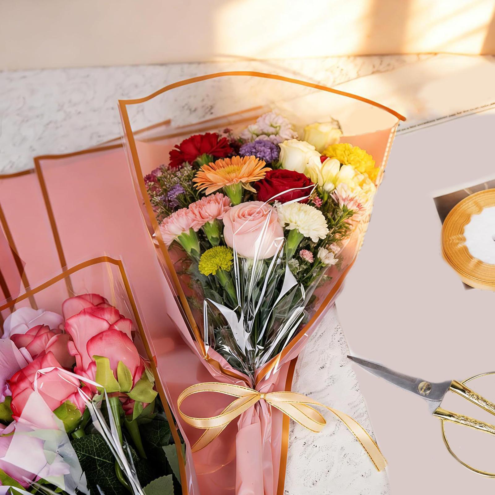 Florist Supply Ribbon - Пакеты для цветочных букетов, 50 штук,