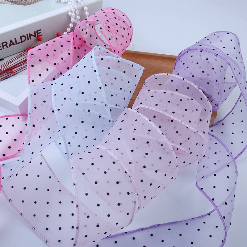 Florist Supply Ribbon - 50 ярдов марли с точками, декоративные