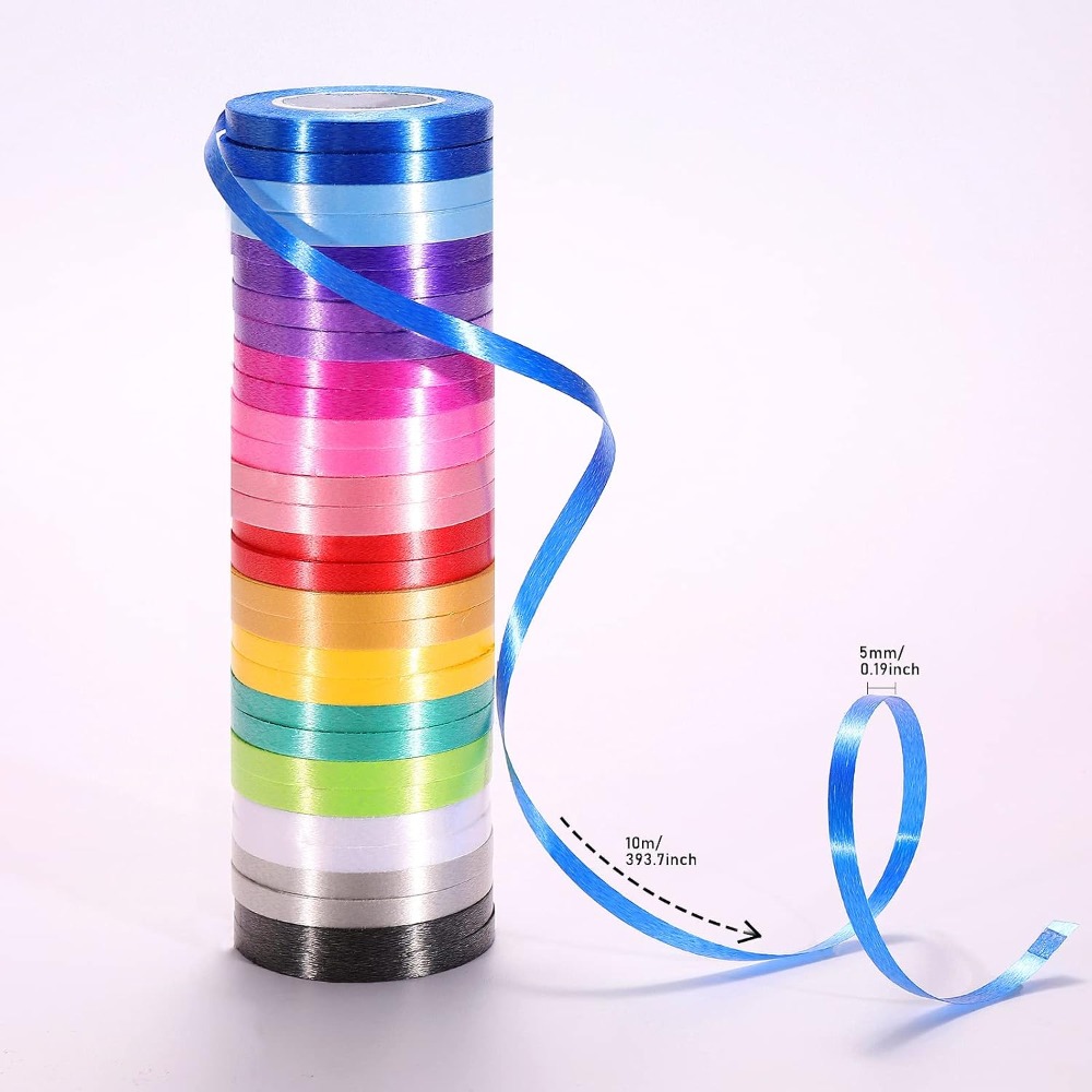 30 рулонов разноцветной ленты  – обзор и цена Florist Supply Ribbon