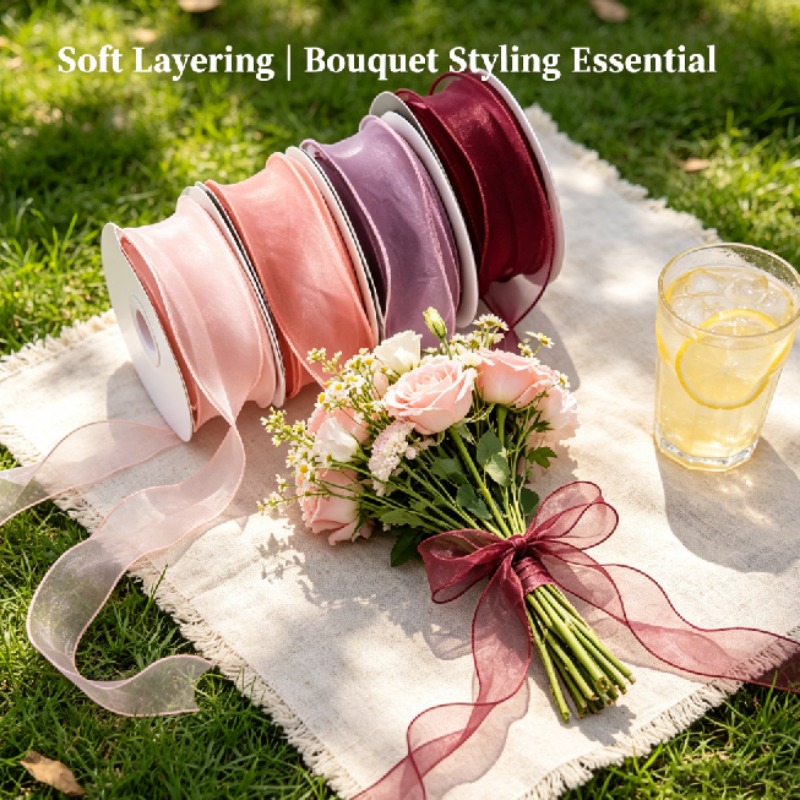 Лента из органзы с волнистым к – обзор и цена Florist Supply Ribbon