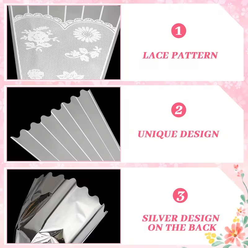 100 шт. прозрачных пакетов для – обзор и цена Florist Supply Ribbon